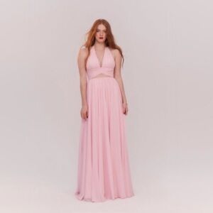 Fame and Partners Alija Maxi Dress Pink size 8